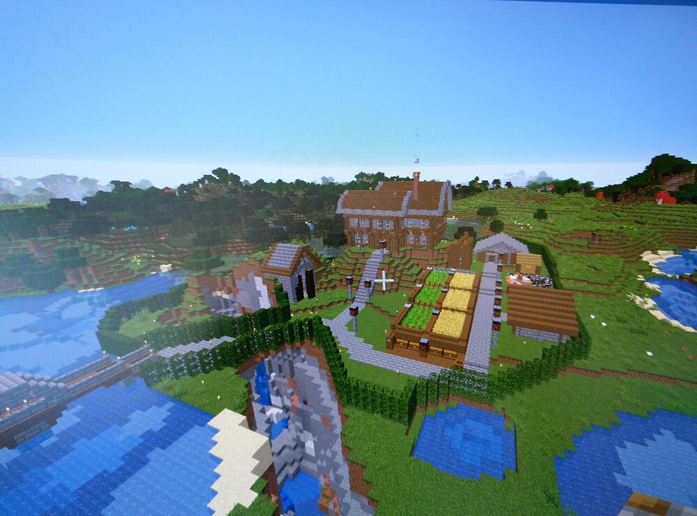 A typical minecraft player base, built from scratch